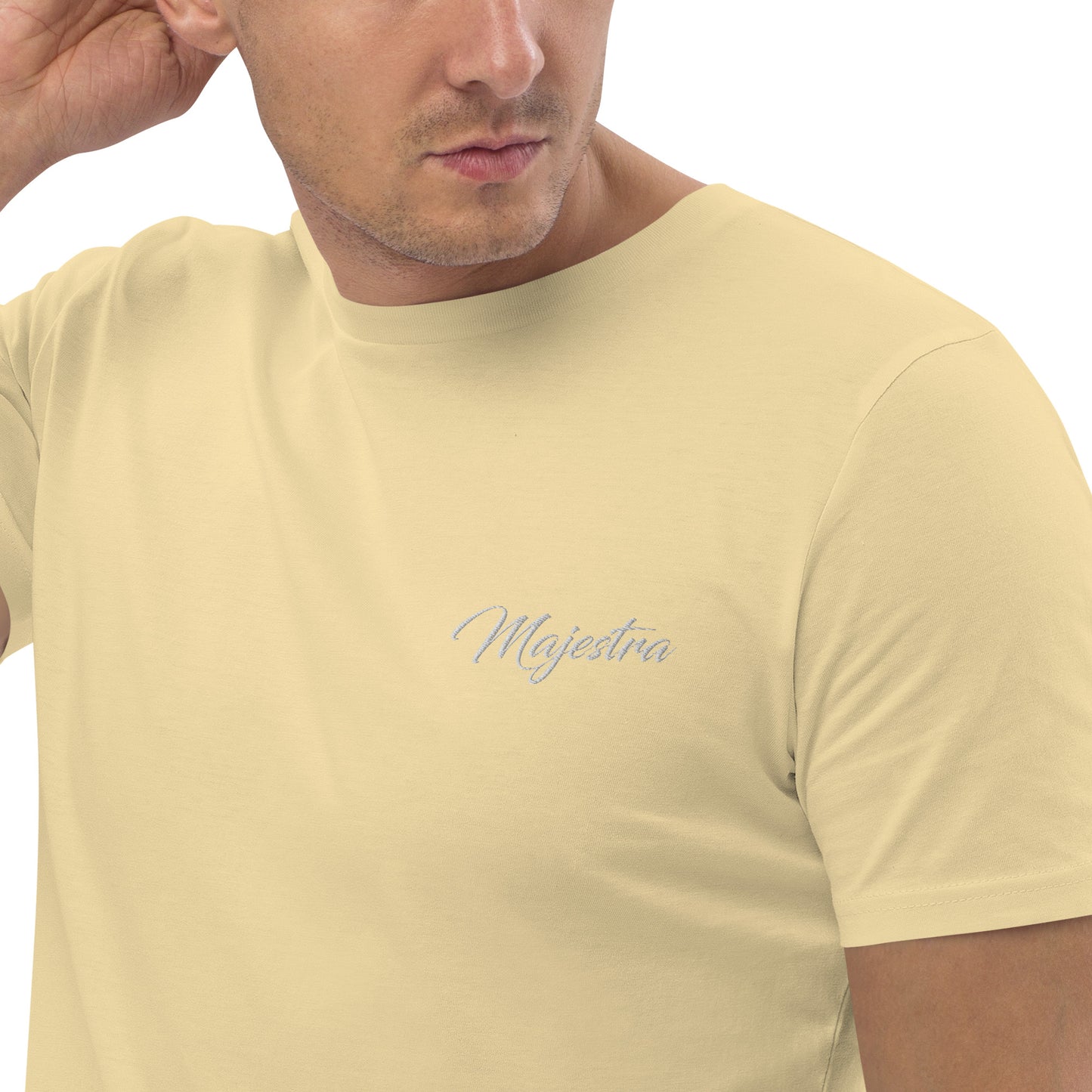 Camiseta de algodón orgánico para hombre.