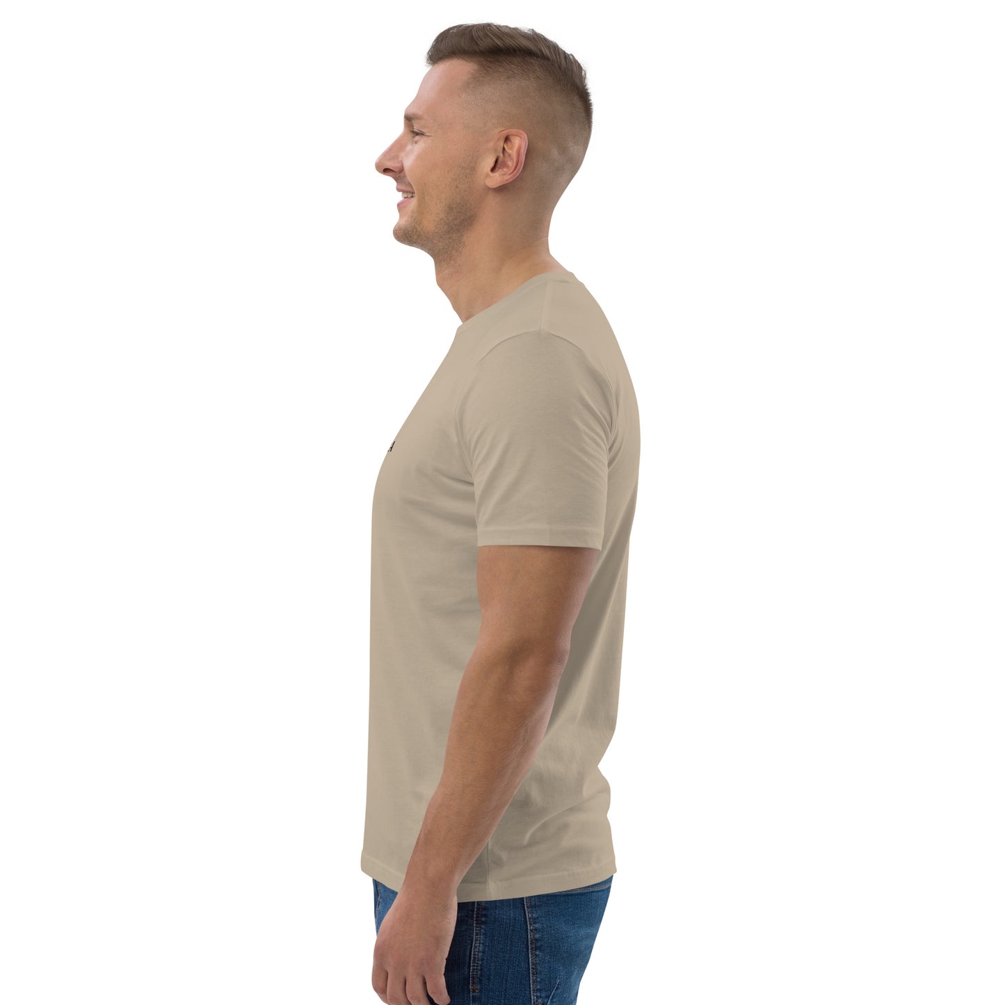 Camiseta de algodón orgánico para hombre.