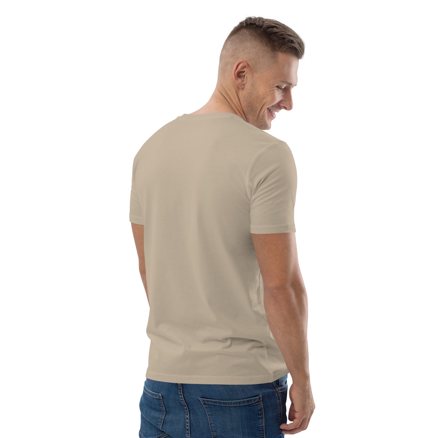 Camiseta de algodón orgánico para hombre.