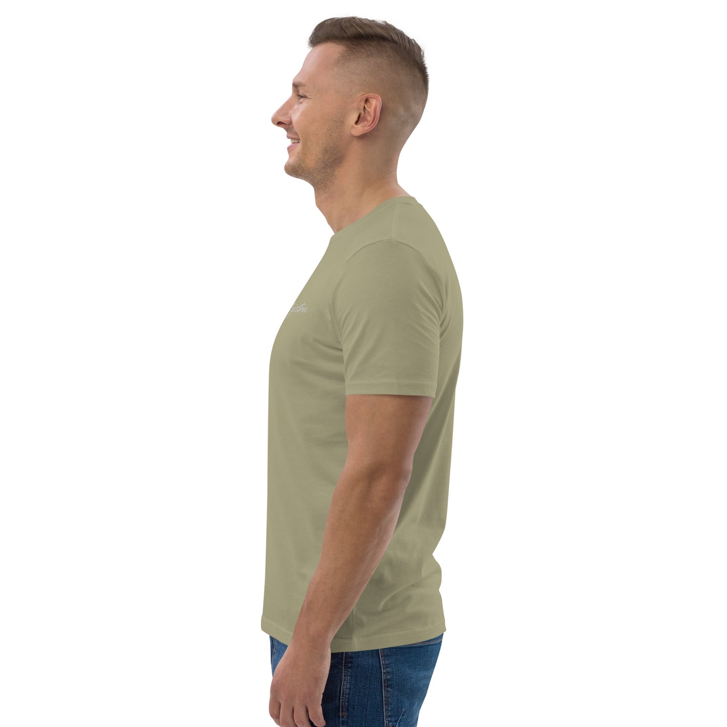 Camiseta de algodón orgánico para hombre.