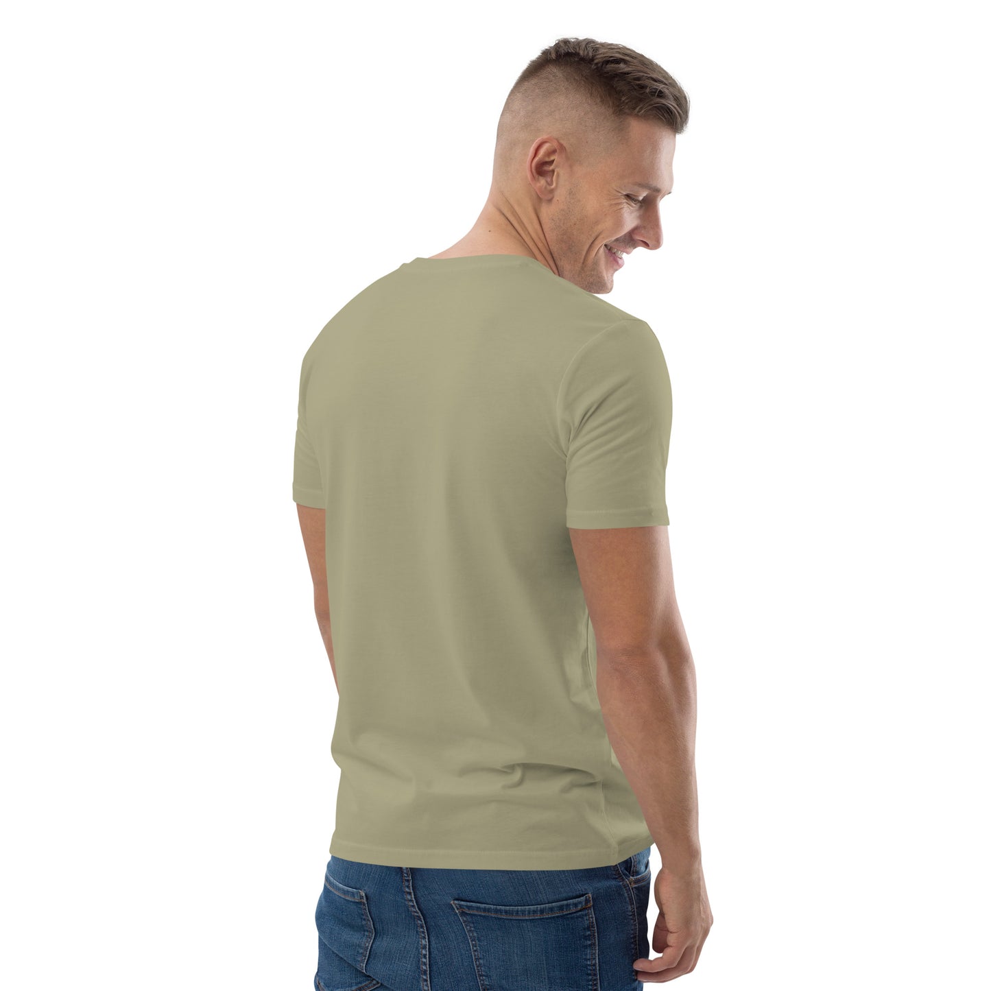 Camiseta de algodón orgánico para hombre.