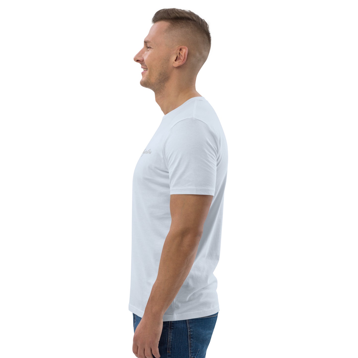 Camiseta de algodón orgánico para hombre.