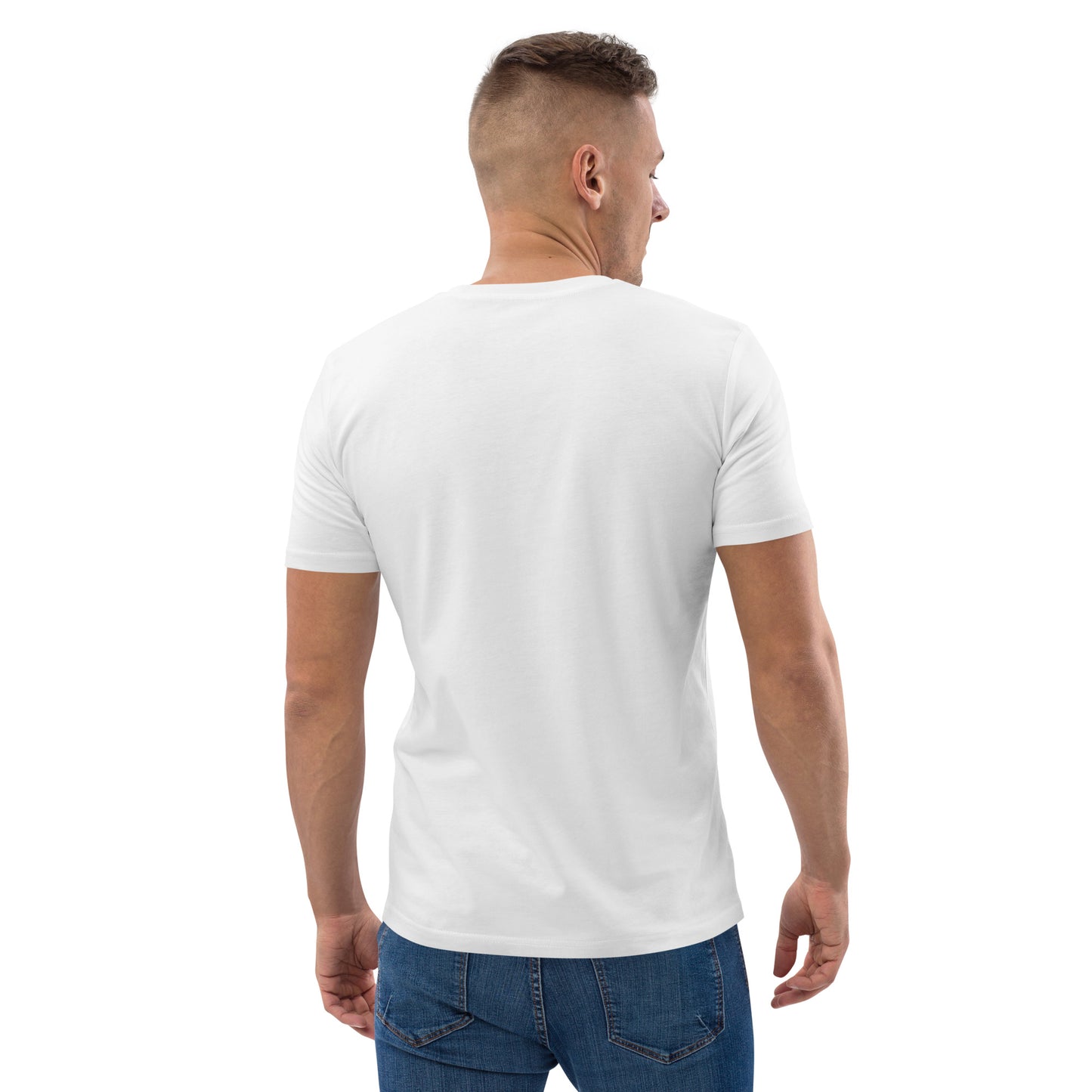 Camiseta de algodón orgánico para hombre.