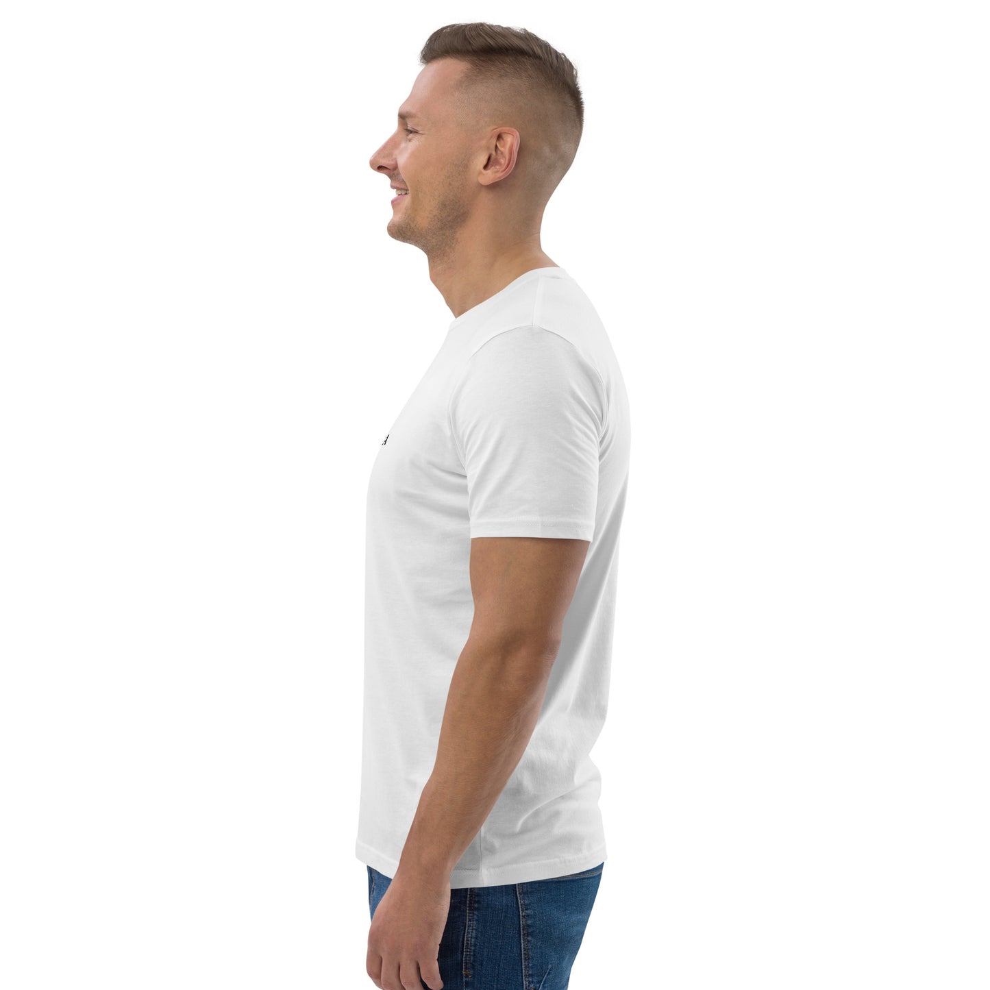 Camiseta de algodón orgánico para hombre.