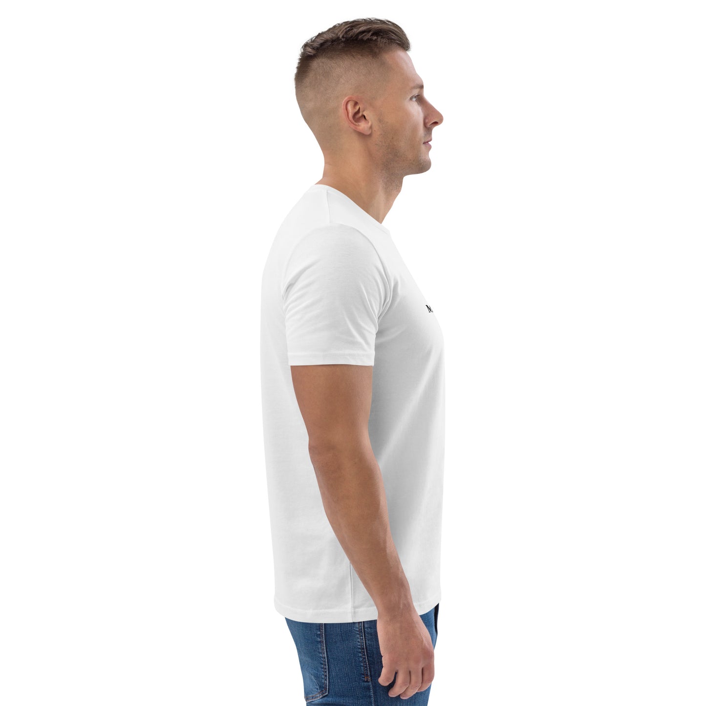 Camiseta de algodón orgánico para hombre.