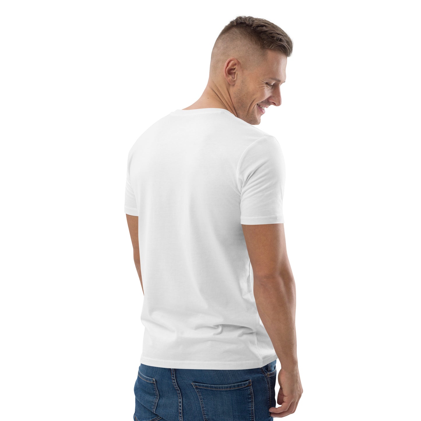 Camiseta de algodón orgánico para hombre.